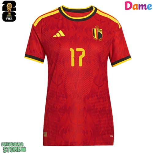 Belgien Charles De Ketelaere #17 Replika Hjemmebanetrøje Dame VM 2026 Kortærmet